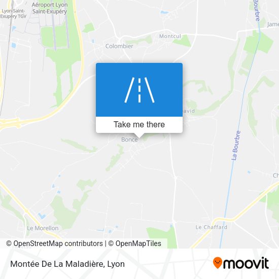 Montée De La Maladière map