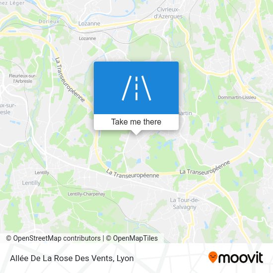 Allée De La Rose Des Vents map