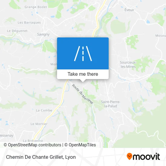 Chemin De Chante Grillet map