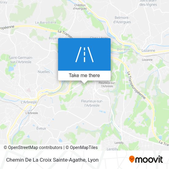 Chemin De La Croix Sainte-Agathe map