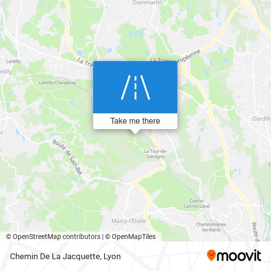 Chemin De La Jacquette map