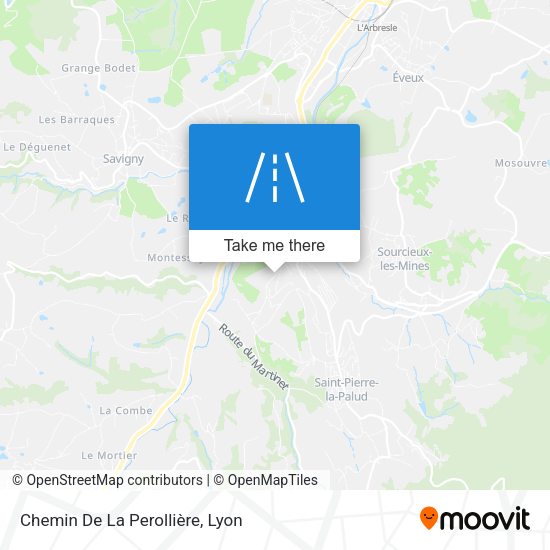 Chemin De La Perollière map