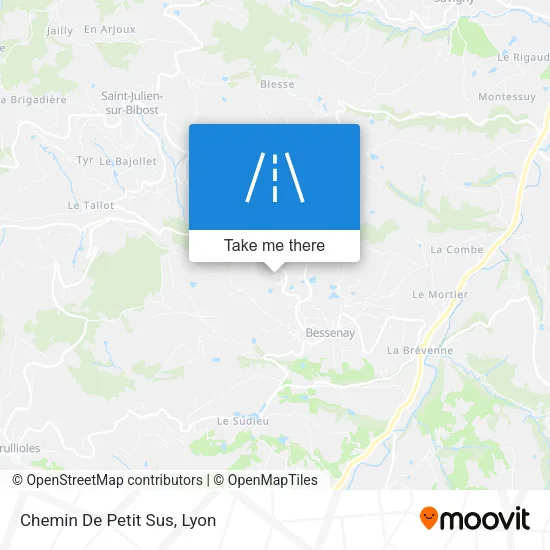 Chemin De Petit Sus map