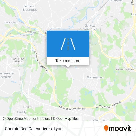 Chemin Des Calendrières map