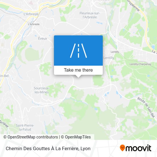 Chemin Des Gouttes À La Ferrière map