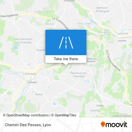 Chemin Des Pesses map