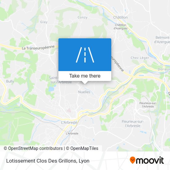 Lotissement Clos Des Grillons map