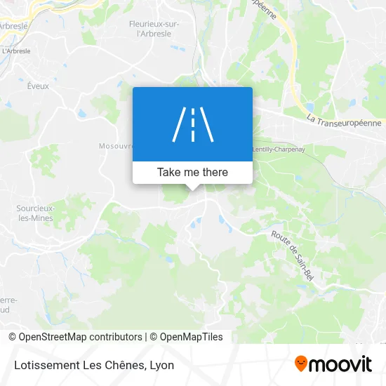 Lotissement Les Chênes map