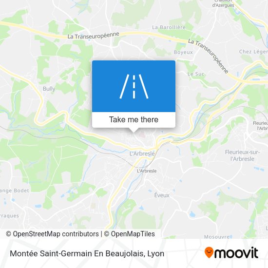 Montée Saint-Germain En Beaujolais map