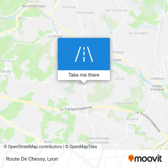 Route De Chessy map