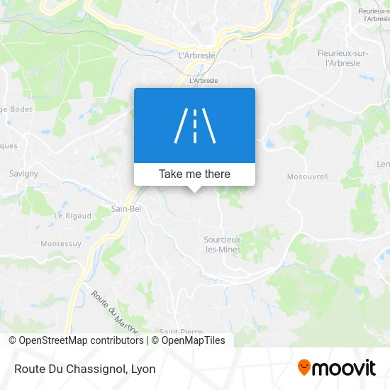 Route Du Chassignol map