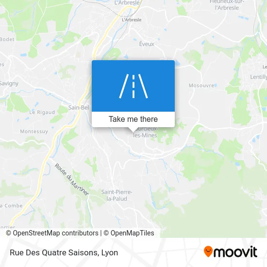 Rue Des Quatre Saisons map