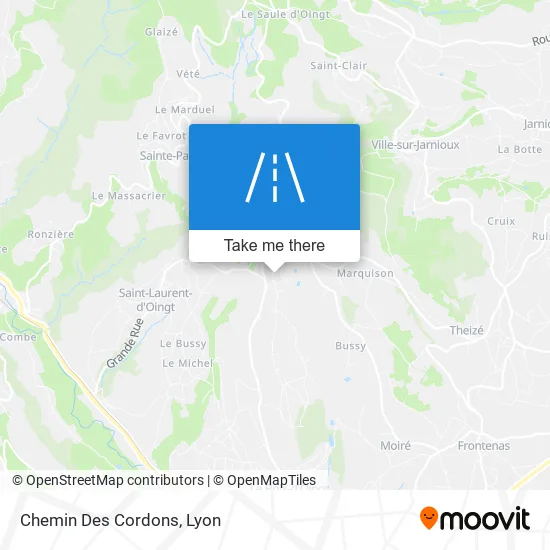 Chemin Des Cordons map