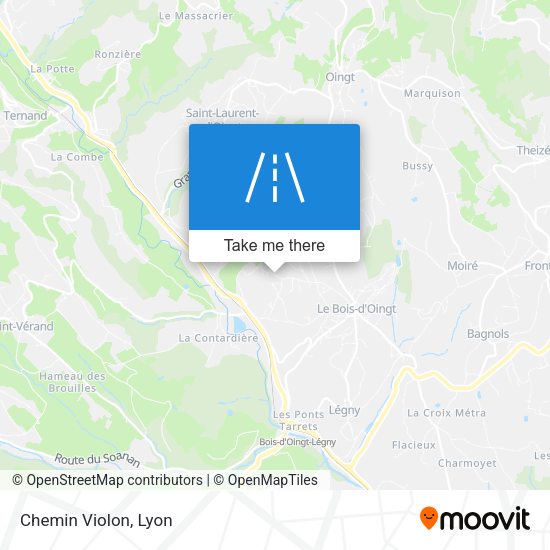 Chemin Violon map