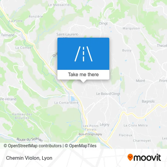 Chemin Violon map