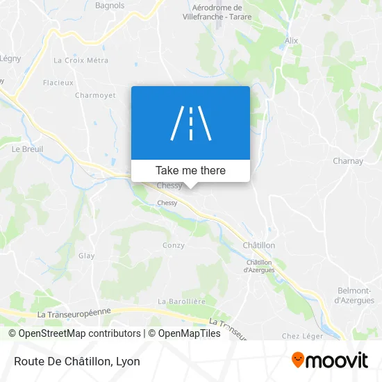 Route De Châtillon map