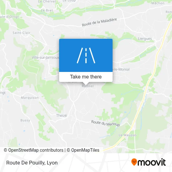 Route De Pouilly map