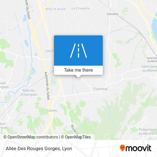 Allée Des Rouges Gorges map