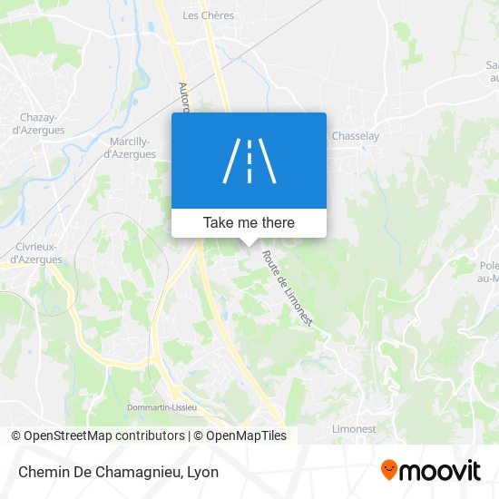 Mapa Chemin De Chamagnieu