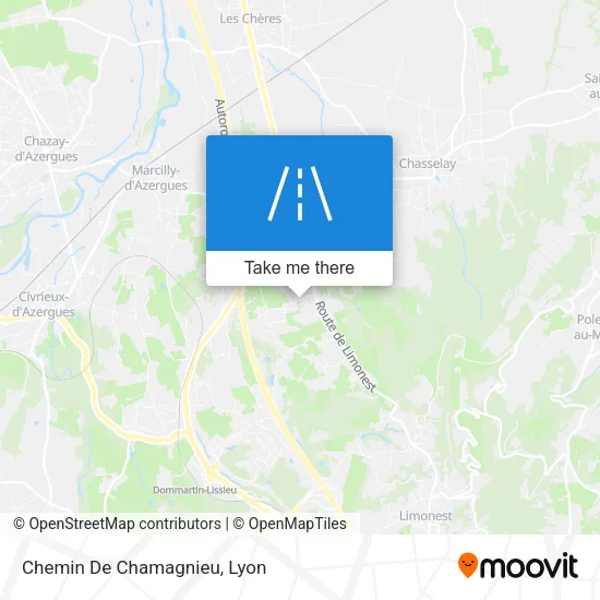 Chemin De Chamagnieu map
