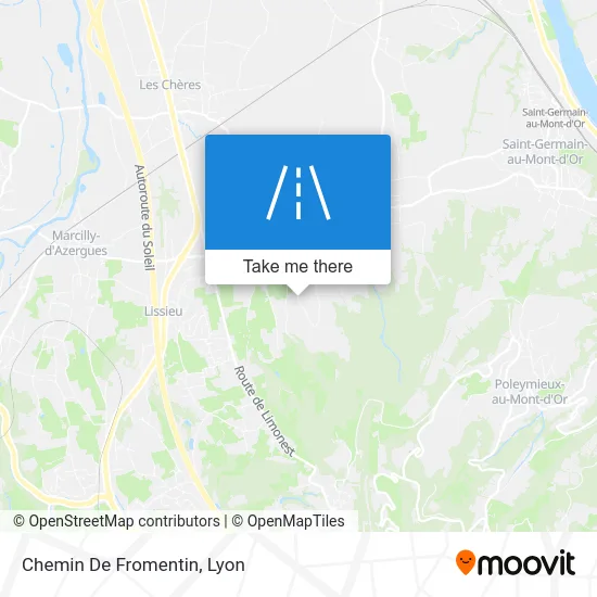 Chemin De Fromentin map