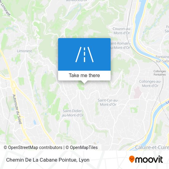 Chemin De La Cabane Pointue map