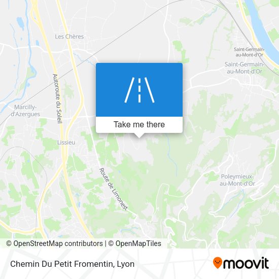 Chemin Du Petit Fromentin map