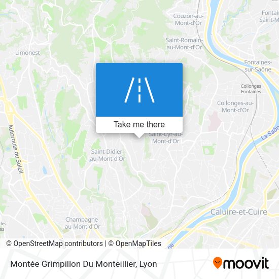 Montée Grimpillon Du Monteillier map