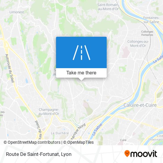 Route De Saint-Fortunat map
