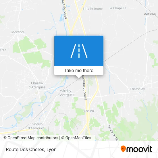 Route Des Chères map