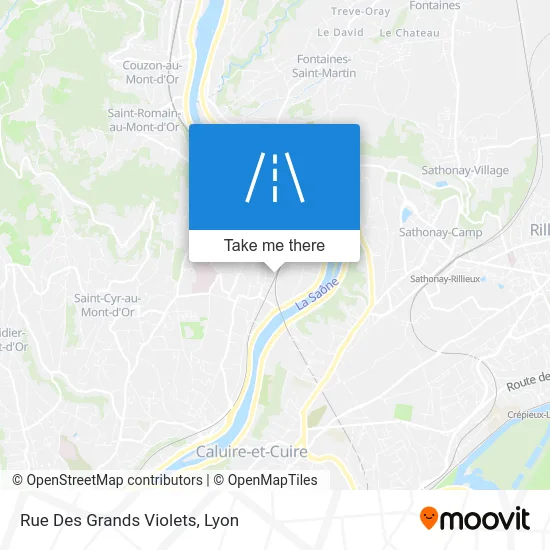 Rue Des Grands Violets map