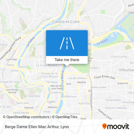Berge Dame Ellen Mac Arthur map
