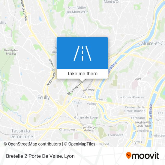 Bretelle 2 Porte De Vaise map