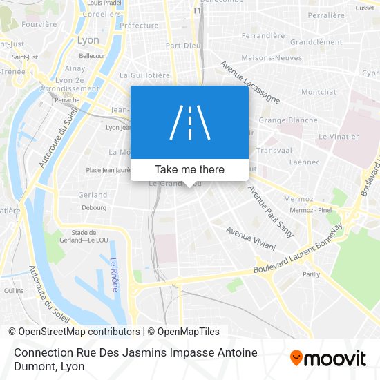 Connection Rue Des Jasmins Impasse Antoine Dumont map