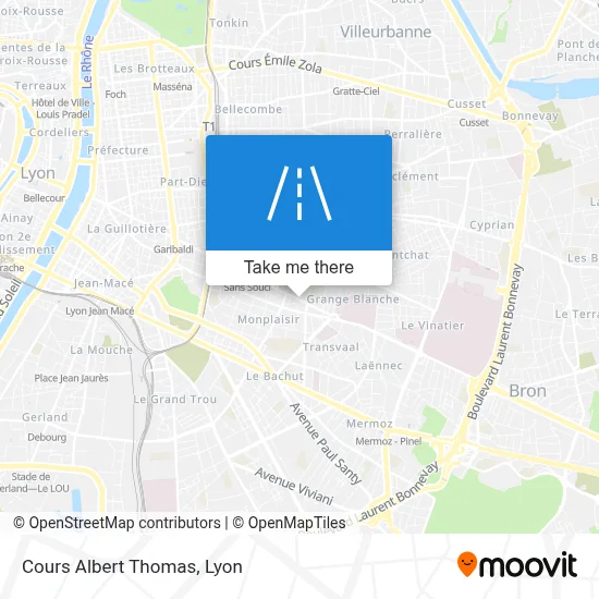 Cours Albert Thomas map