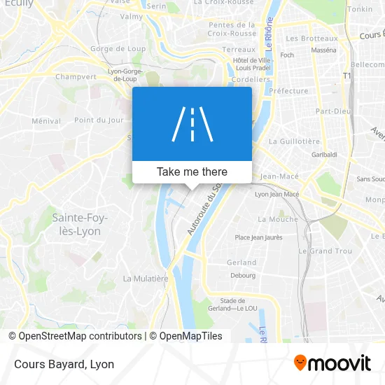 Cours Bayard map