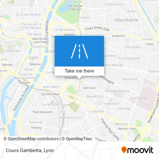 Cours Gambetta map