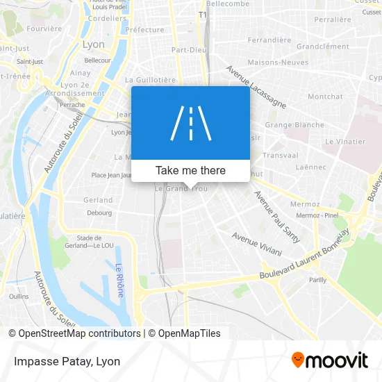 Impasse Patay map