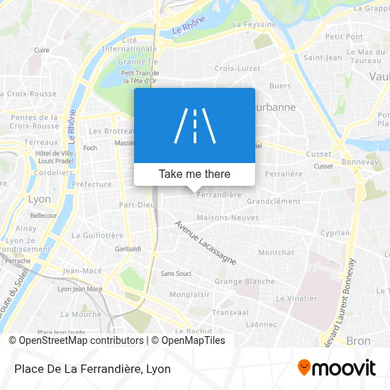 Place De La Ferrandière map