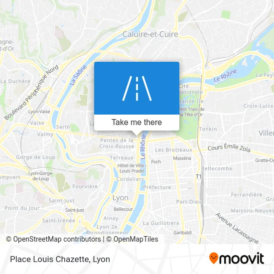 Place Louis Chazette map