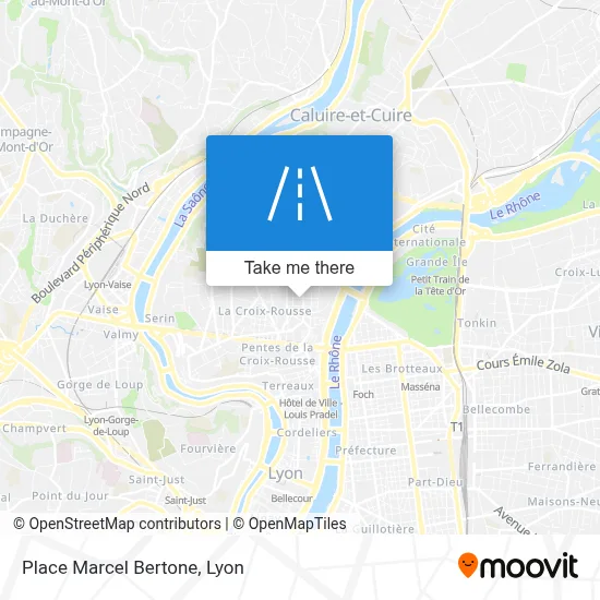 Place Marcel Bertone map