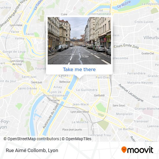 Rue Aimé Collomb map