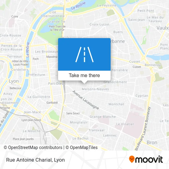 Rue Antoine Charial map