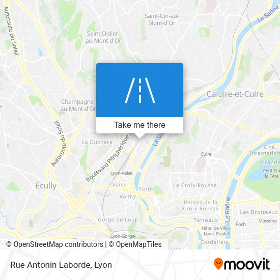 Rue Antonin Laborde map