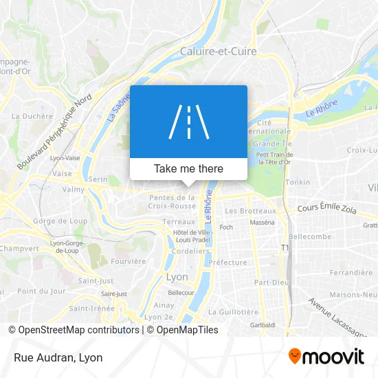 Mapa Rue Audran