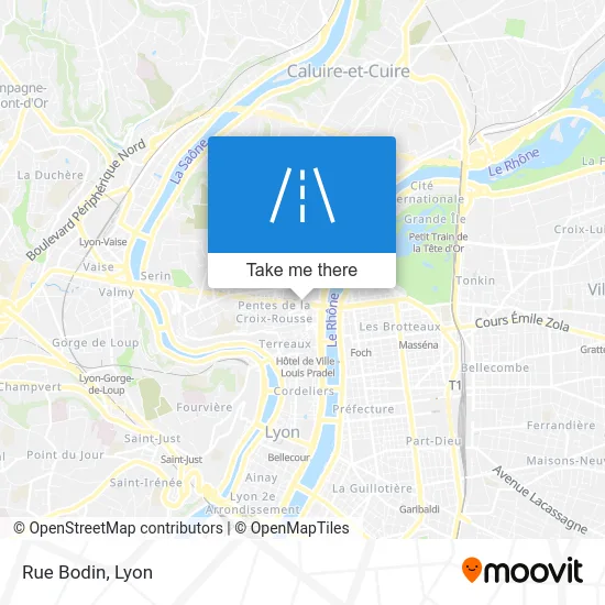 Rue Bodin map