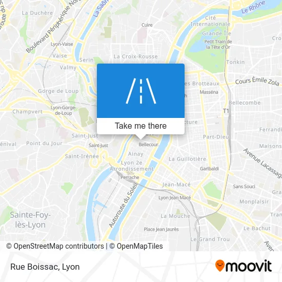 Rue Boissac map