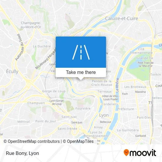 Rue Bony map