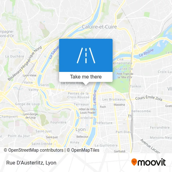 Mapa Rue D'Austerlitz