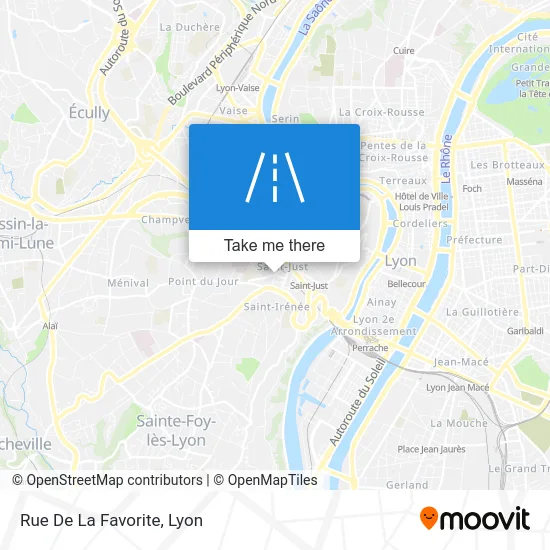 Rue De La Favorite map